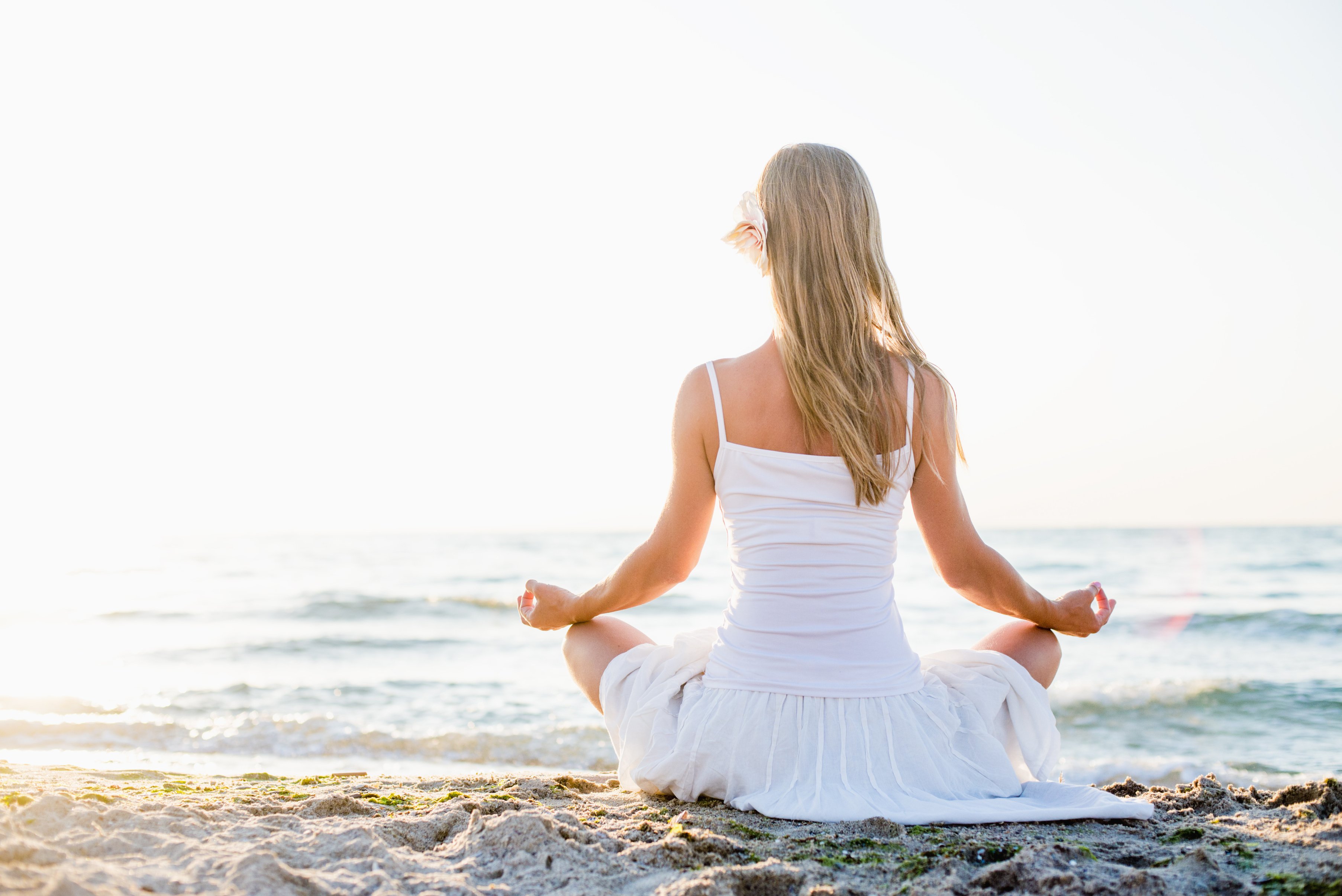 Woman meditating