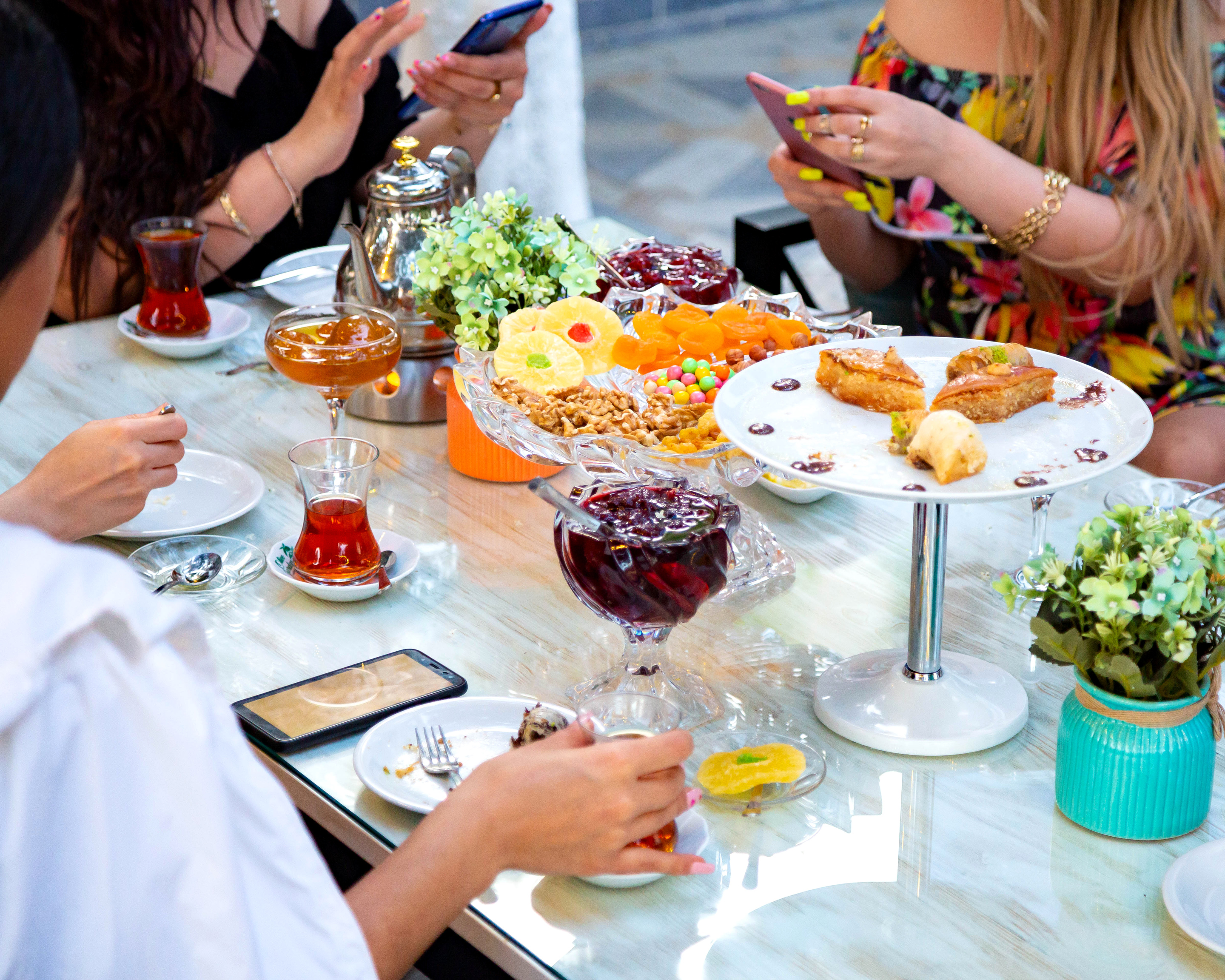 Friends Having Afternoon Tea 